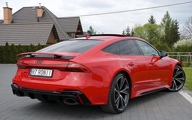 Audi RS7 cena 549000 przebieg: 39800, rok produkcji 2020 z Dynów małe 781